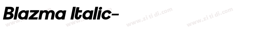 Blazma Italic字体转换